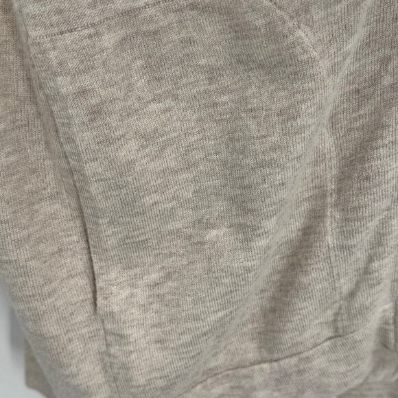 Caroll Paris cardigan sweater 36 open front long line rib knit lagenlook tan - Picture 5 of 8